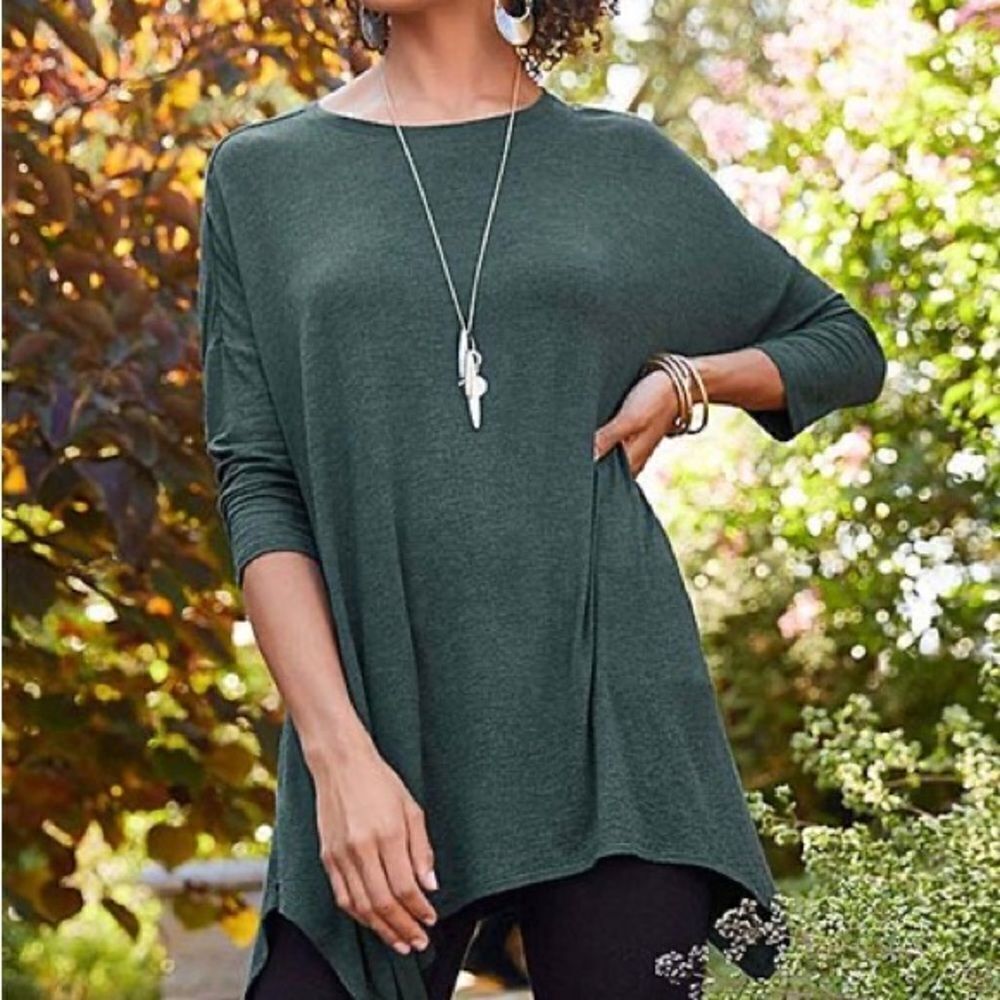 Matilda Jane Take A Trip Top Size Medium Sharkbite Hem Moments With You Tunic